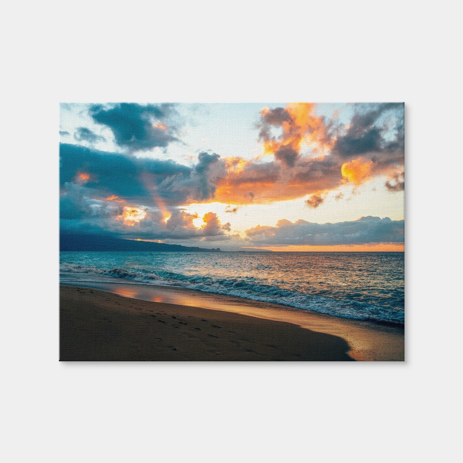 AUTO-MOCKUP WHITE | Maui Sunset | 1 Piece | Gallery Wrap Canvas | group=4x3