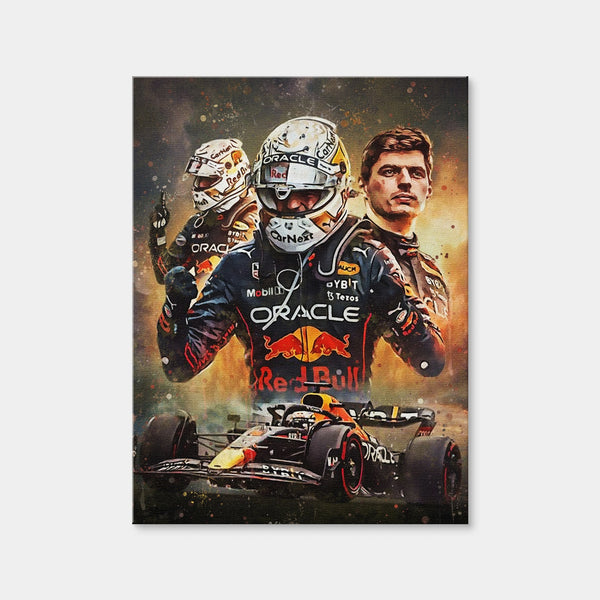 Max Verstappen F1 Wall Art — Canvas Wrap Format preview