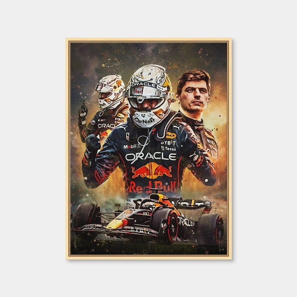 Max Verstappen F1 Wall Art — Framed Canvas Format preview