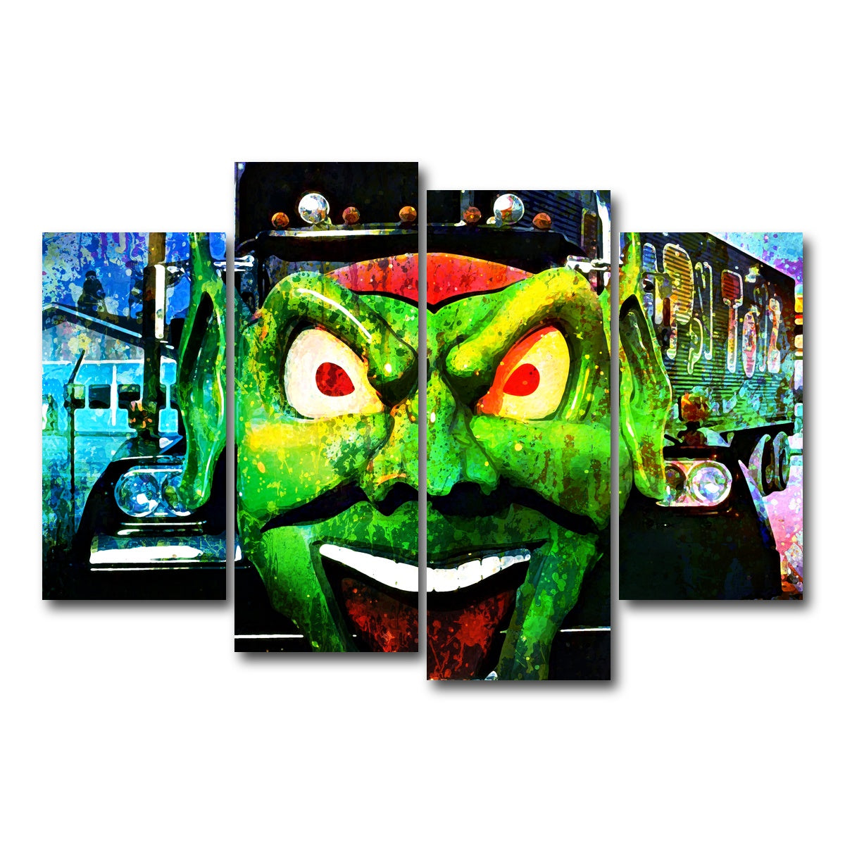 AUTO-MOCKUP WHITE | Maximum Overdrive | 4 Piece | Gallery Wrap Canvas | group=4_short
