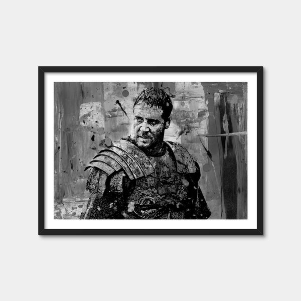 Maximus Grayscale Wall Art — Framed Print Format preview