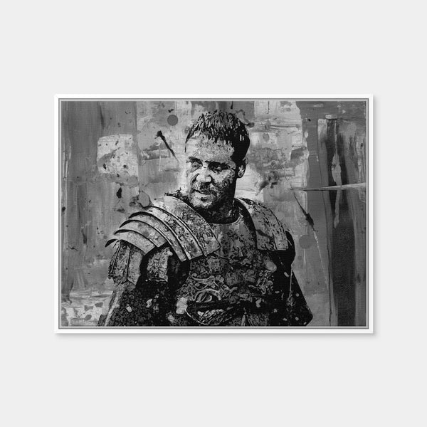 Maximus Grayscale Wall Art — Framed Canvas Format preview