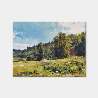 AUTO-MOCKUP WHITE | Meadow at the Forest Edge | 1 Piece | Gallery Wrap Canvas | group=4x3