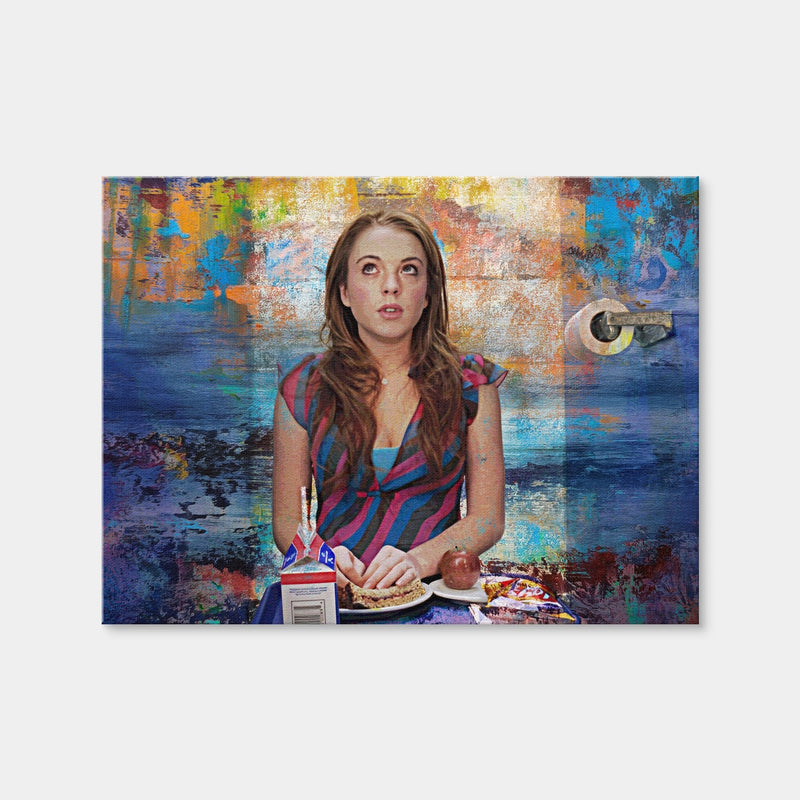 AUTO-MOCKUP WHITE | Mean Girls Bathroom Lunch | 1 Piece | Gallery Wrap Canvas | group=4x3