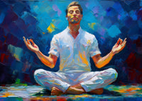 Meditating Man Wall Art