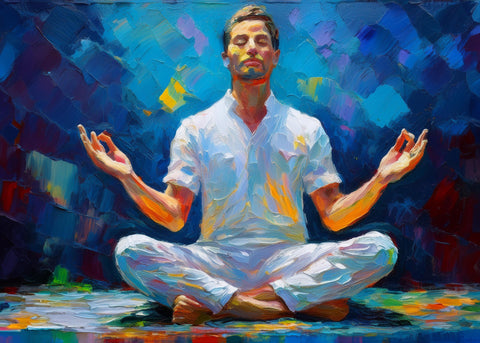 Meditating Man Wall Art