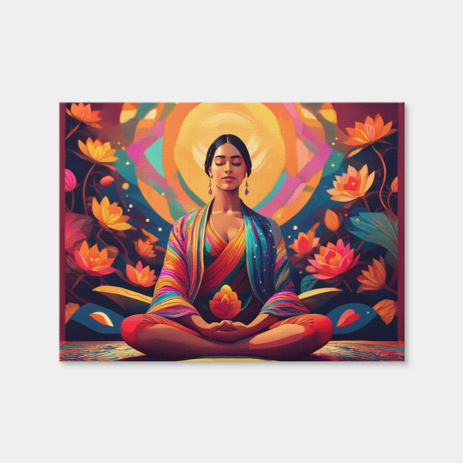 AUTO-MOCKUP WHITE | Meditating Mind | 1 Piece | Gallery Wrap Canvas | group=4x3