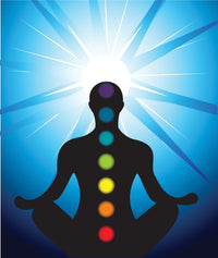 Meditating with chakra Wall Art