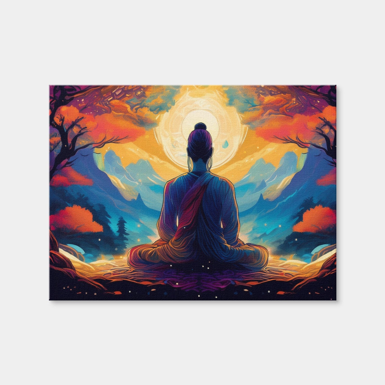 AUTO-MOCKUP WHITE | Meditation Painting | 1 Piece | Gallery Wrap Canvas | group=4x3