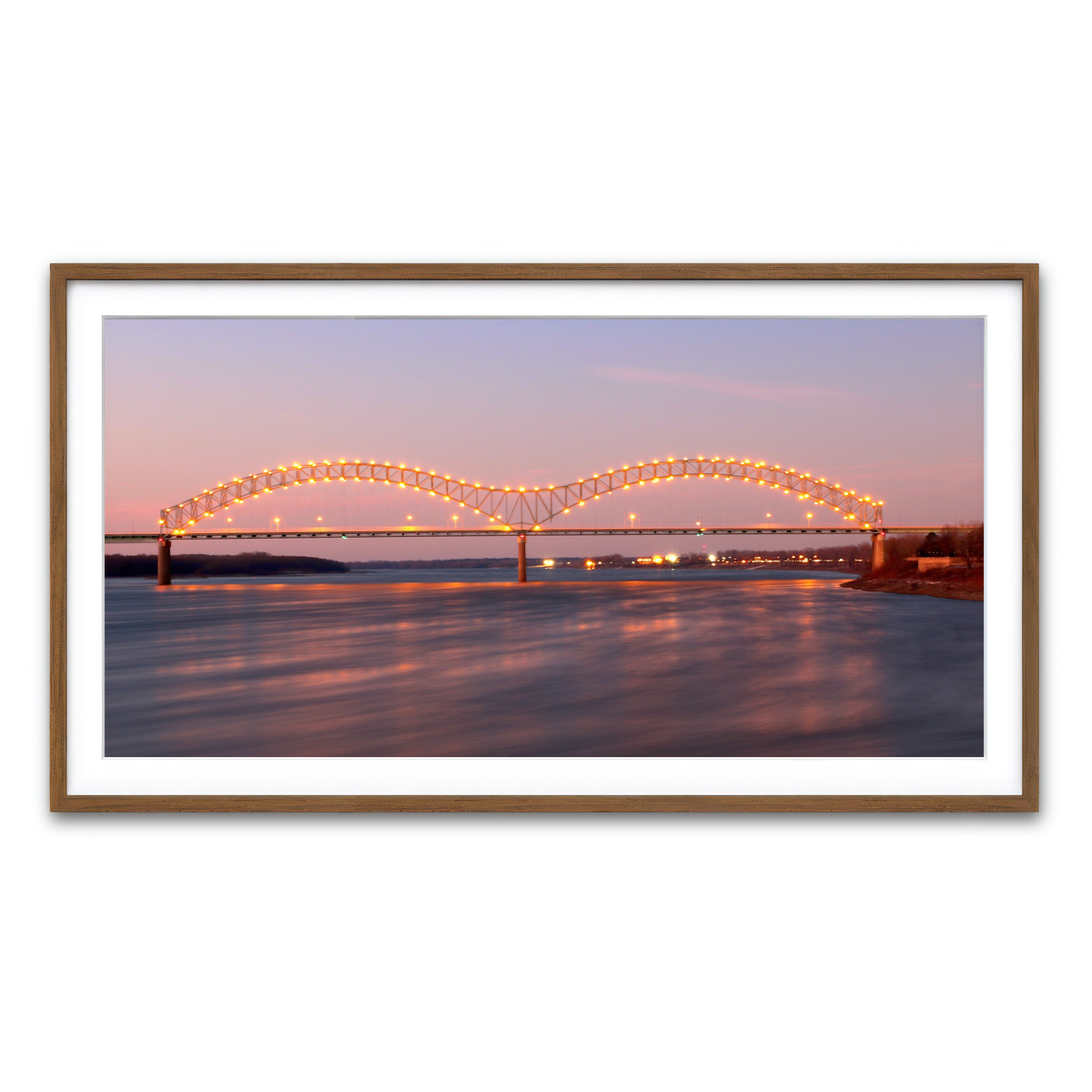 Framed Print 2x1 Walnut