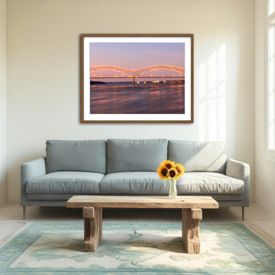 AUTO-MOCKUP ROOM | Memphis Arkansas Bridge Wall Art