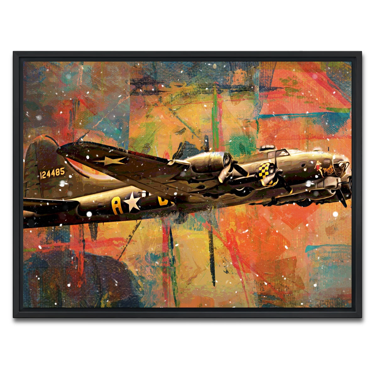 AUTO-MOCKUP WHITE | Memphis Belle | 1 Piece | Black Framed Canvas | group=4x3