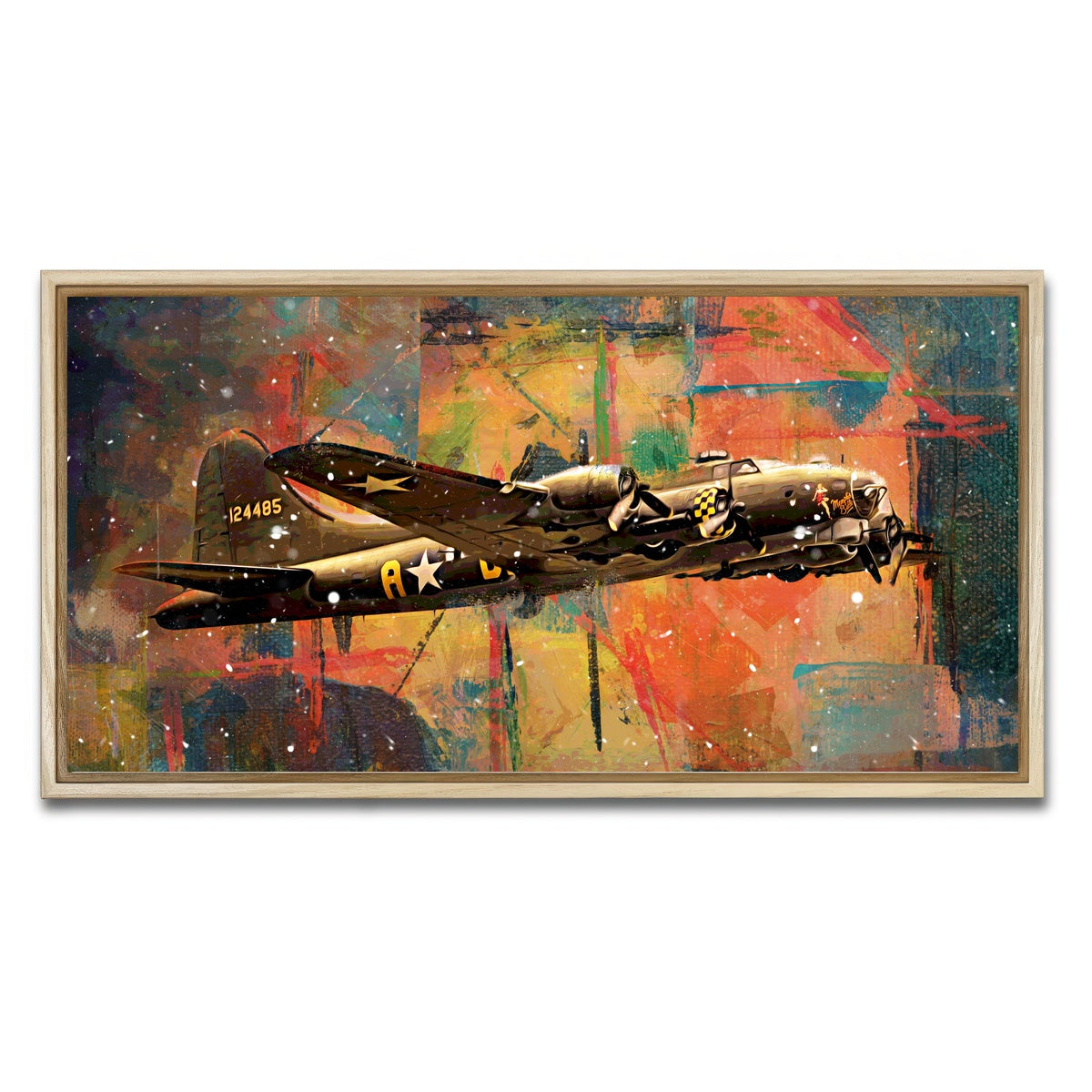 AUTO-MOCKUP WHITE | Memphis Belle | 1 Piece | Natural Framed Canvas | group=2x1