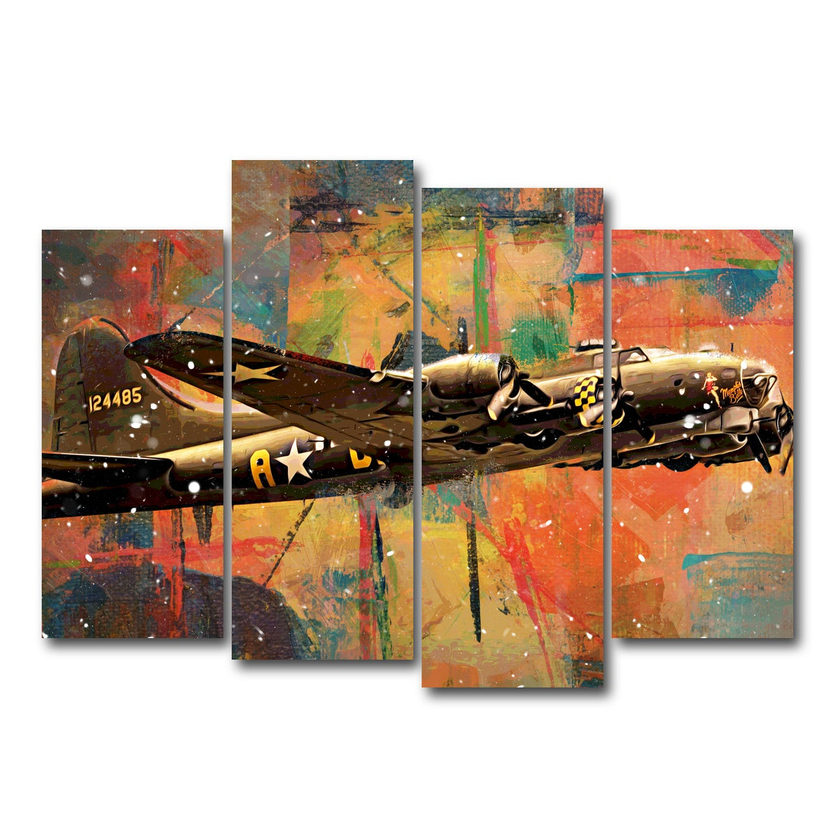 AUTO-MOCKUP WHITE | Memphis Belle | 4 Piece | Gallery Wrap Canvas | group=4_normal