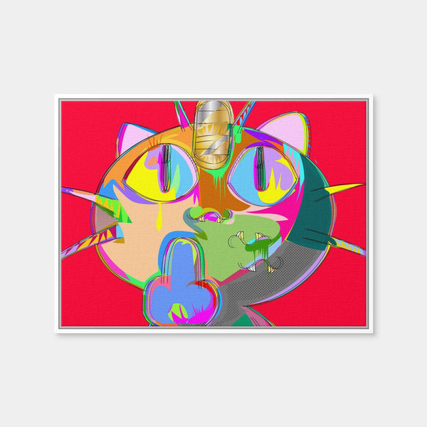 Meowth Wall Art — Framed Canvas Format preview