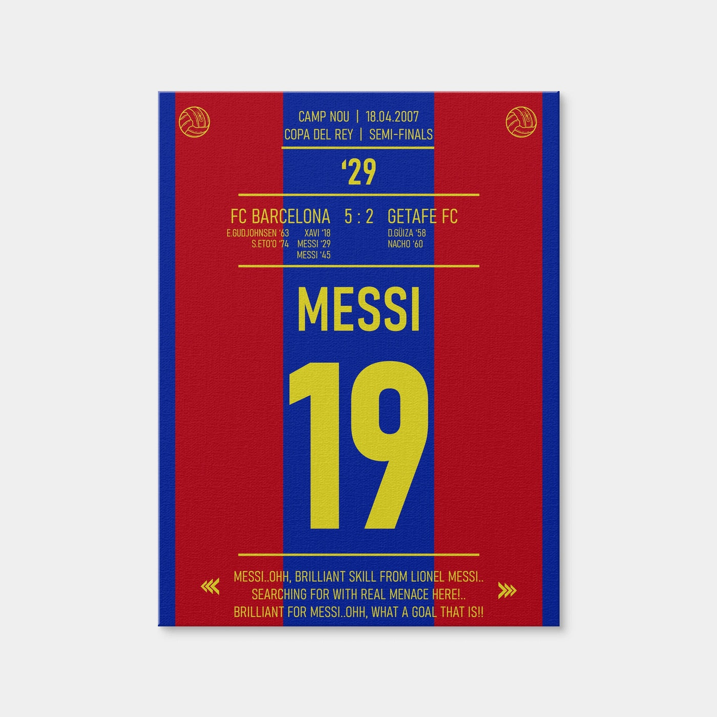AUTO-MOCKUP WHITE | Messi | 1 Piece | Gallery Wrap Canvas | group=3x4
