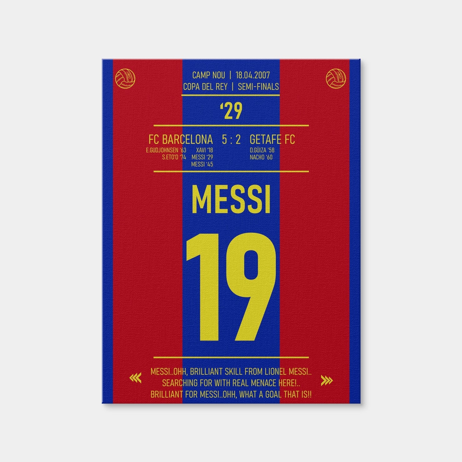 AUTO-MOCKUP WHITE | Messi | 1 Piece | Gallery Wrap Canvas | group=3x4