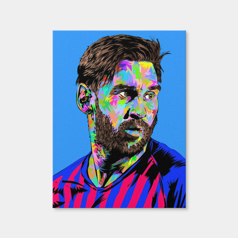 AUTO-MOCKUP WHITE | Messi in Blue | 1 Piece | Gallery Wrap Canvas | group=3x4
