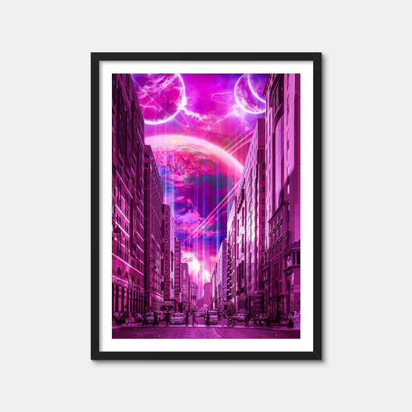 Meta City Wall Art — Framed Print Format preview