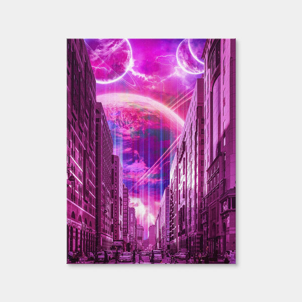 Meta City Wall Art — Canvas Wrap Format preview