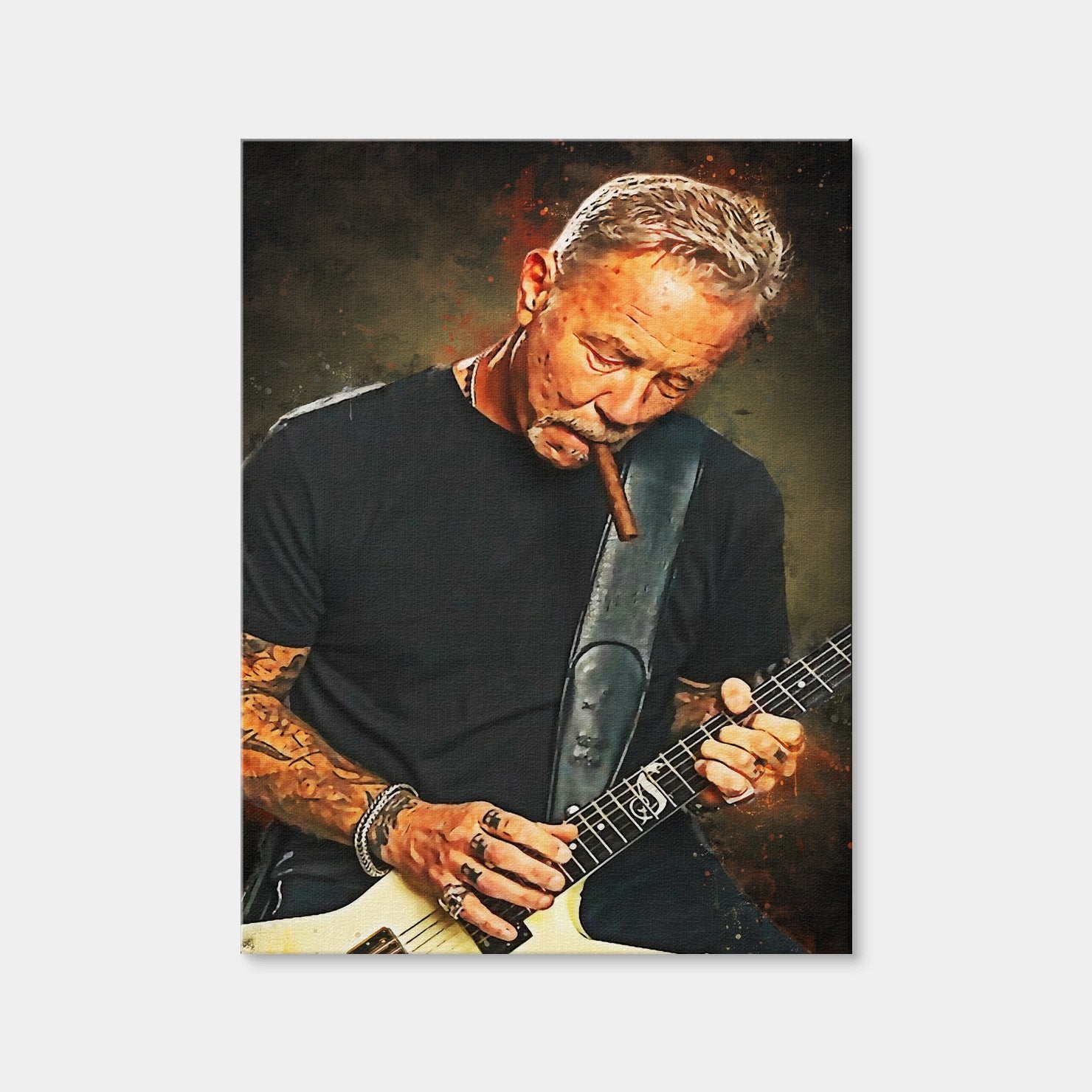 AUTO-MOCKUP WHITE | Metallica - James | 1 Piece | Gallery Wrap Canvas | group=3x4