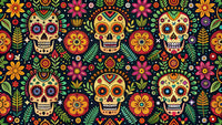 Mexican ethnic pattern Wall Art