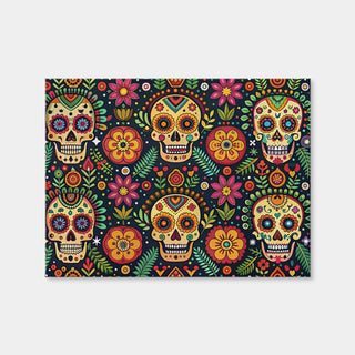 AUTO-MOCKUP WHITE | Mexican ethnic pattern | 1 Piece | Gallery Wrap Canvas | group=4x3