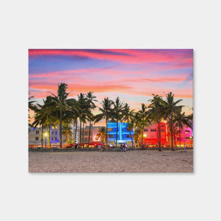 AUTO-MOCKUP WHITE | Miami Beach Ocean Drive | 1 Piece | Gallery Wrap Canvas | group=4x3