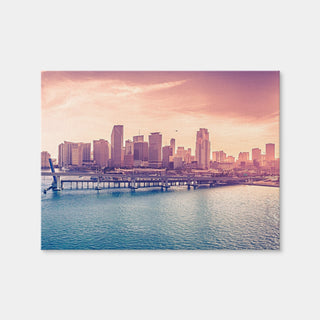 AUTO-MOCKUP WHITE | Miami Skyline | 1 Piece | Gallery Wrap | group=4x3