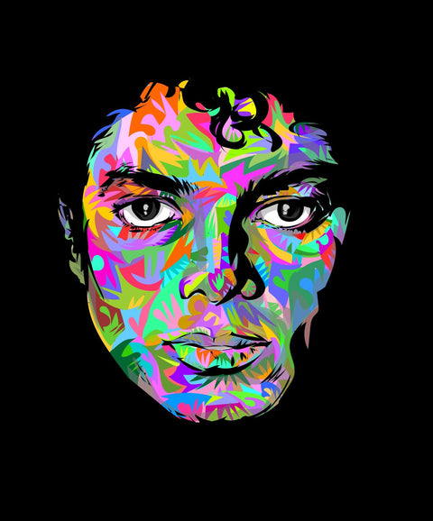 Michael Jackson Black Out Wall Art
