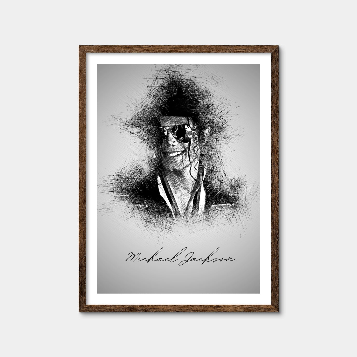 Michael Jackson Sketch Wall Art