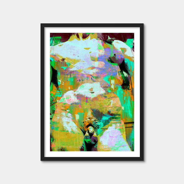 Michelangelo David Torso Wall Art — Framed Print Format preview