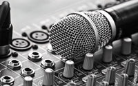Microphone Mixer Wall Art