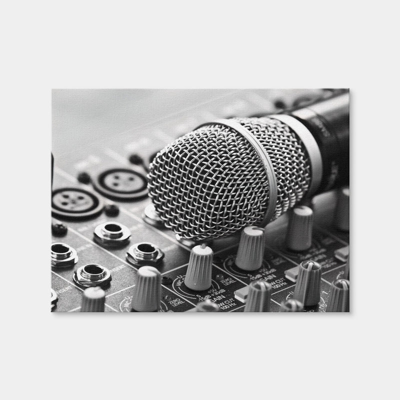 AUTO-MOCKUP WHITE | Microphone Mixer | 1 Piece | Gallery Wrap Canvas | group=4x3