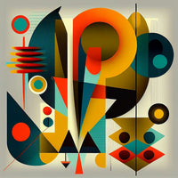 Mid Century Abstract S3 Wall Art