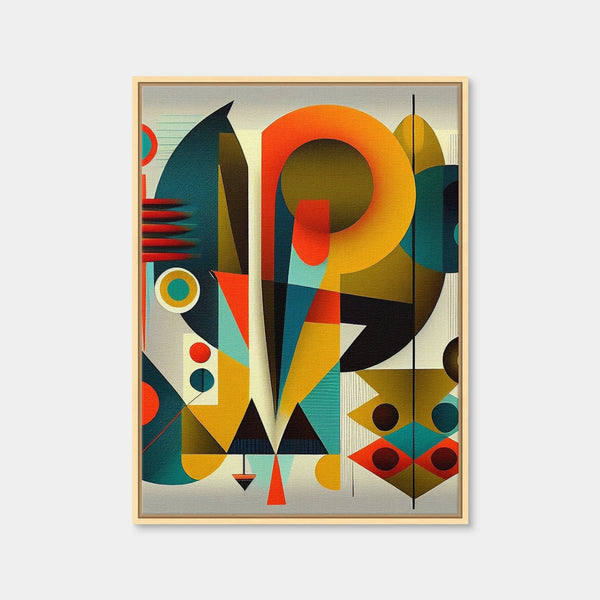 Mid Century Abstract S3 Wall Art — Framed Canvas Format preview