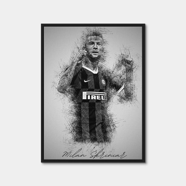 Milan Skriniar Wall Art — Framed Canvas Format preview