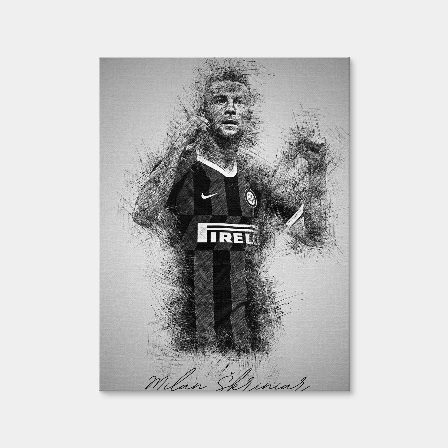 AUTO-MOCKUP WHITE | Milan Skriniar | 1 Piece | Gallery Wrap Canvas | group=3x4