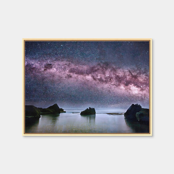 Milky Way Galaxy Wall Art — Framed Canvas Format preview