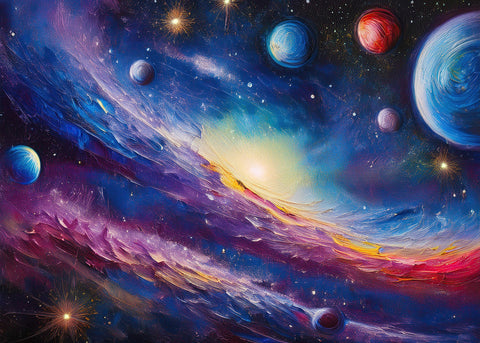 Milky Way Painting Wall Art
