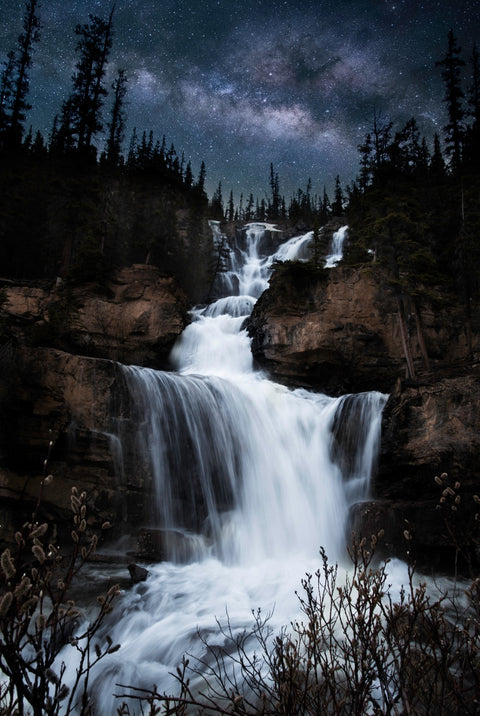 Milky Way Waterfall Wall Art
