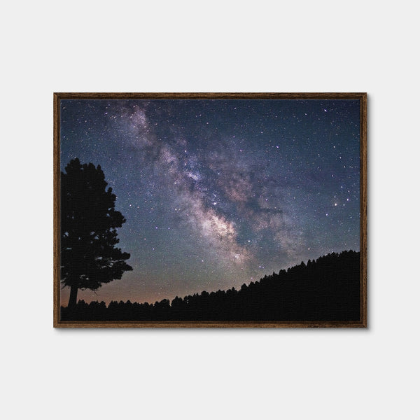 Milky Way Wall Art — Framed Canvas Format preview
