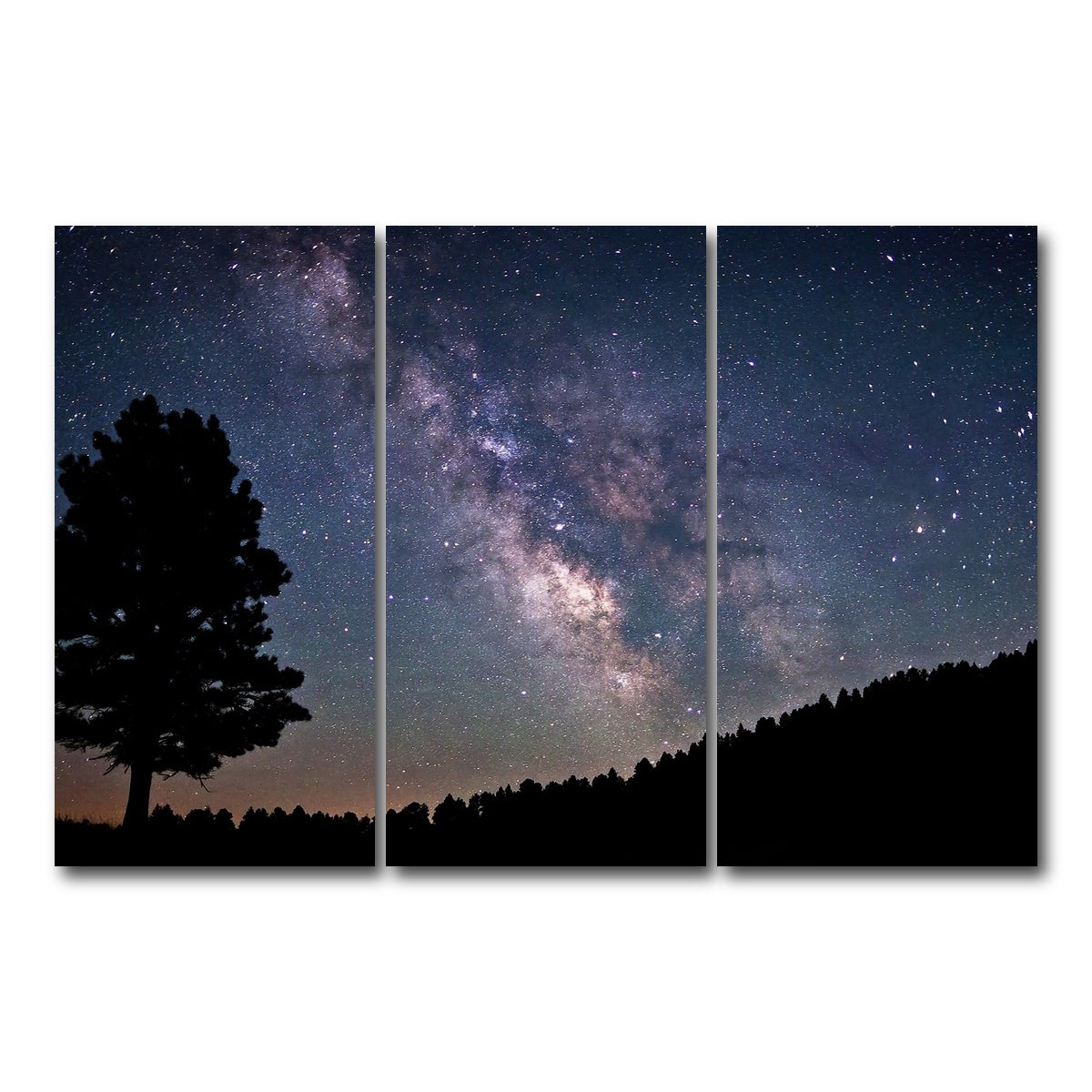 AUTO-MOCKUP WHITE | Milky Way | 3 Piece | Gallery Wrap Canvas | group=12x24