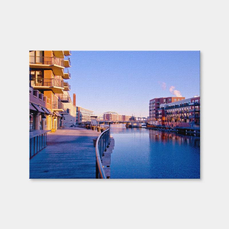 AUTO-MOCKUP WHITE | Milwaukee Third Ward Riverwalk | 1 Piece | Gallery Wrap Canvas | group=4x3