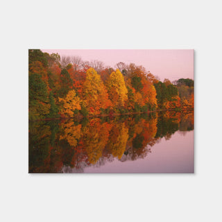AUTO-MOCKUP WHITE | Mirrored Autumn Twilight at Lake Nockamixon | 1 Piece | Gallery Wrap Canvas | group=4x3