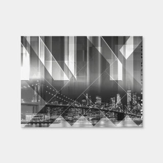 AUTO-MOCKUP WHITE | Modern Art Brooklyn Bridge & Skyline | 1 Piece | Gallery Wrap Canvas | group=4x3