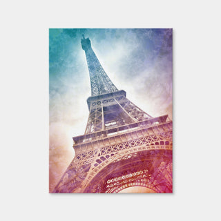 AUTO-MOCKUP WHITE | Modern Art Eiffel Tower | 1 Piece | Gallery Wrap Canvas | group=3x4
