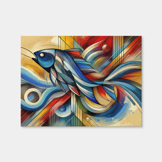 AUTO-MOCKUP WHITE | Modern Fish Art | 1 Piece | Gallery Wrap | group=4x3