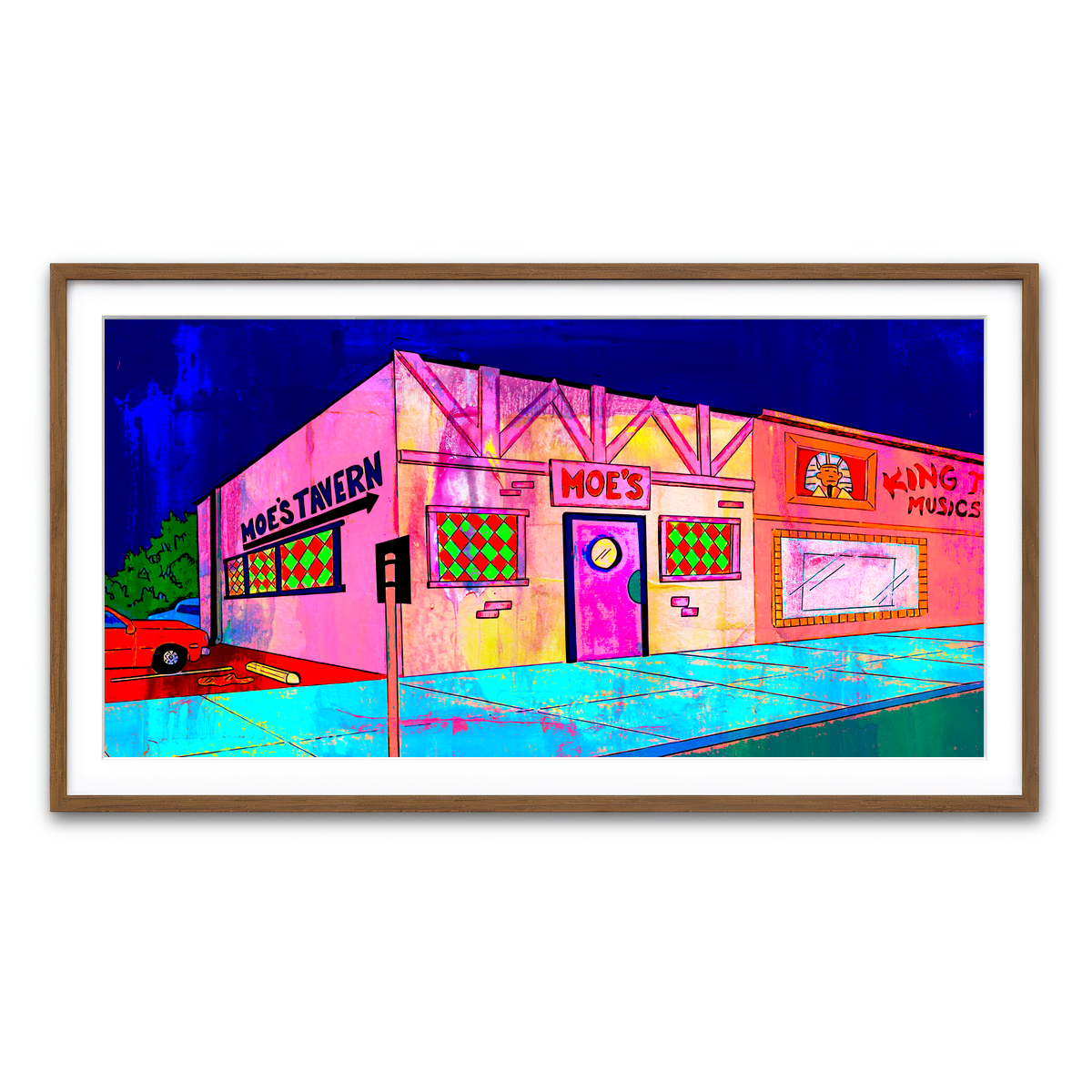 Framed Print 2x1 Walnut