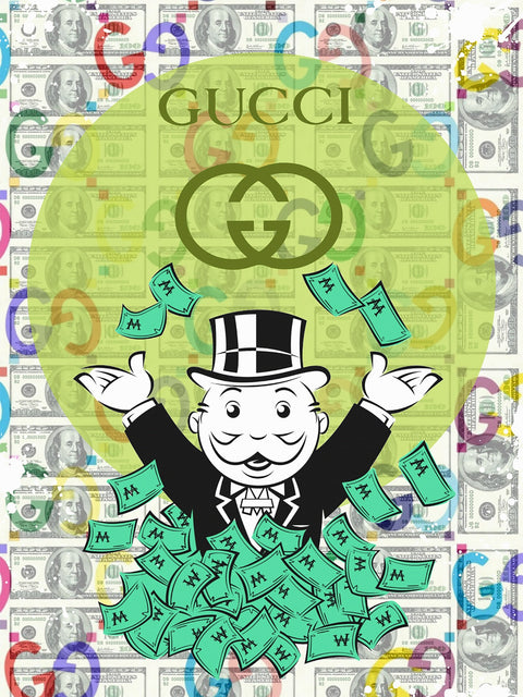 Monopoly Money GUCCI Wall Art